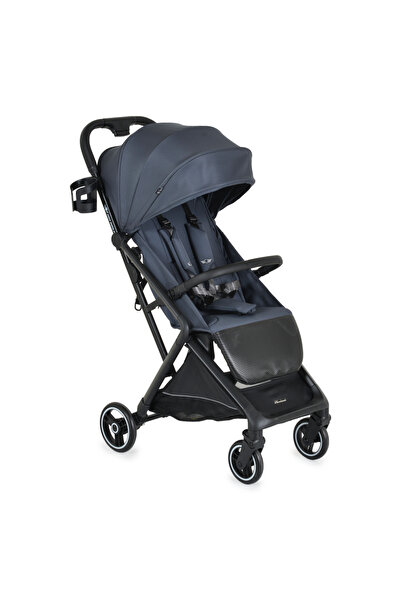 Cangaroo Airwalk Gray Stone sports stroller, airplane cabin compatible, ultra-compact automatic folding, carrycot