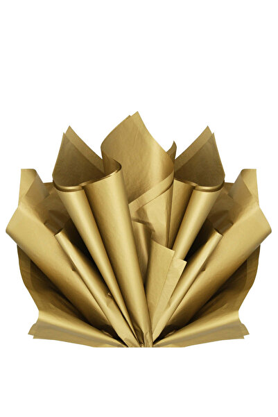Papette Set of 50 pieces Tissue paper 17g GOLD METALIZED - 50 x 75 cm