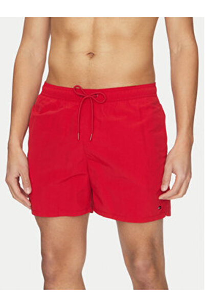 Tommy Hilfiger Pantaloni scurți de baie pentru bărbați UM0UM03477 Roșii