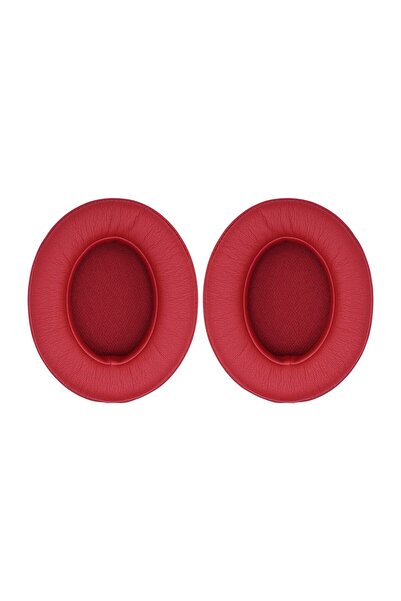 PadForce Pernițe pentru urechi pentru căști Beats Studio 3, Studio 2.0 cu fir/fără fir - Roșu închis, piele