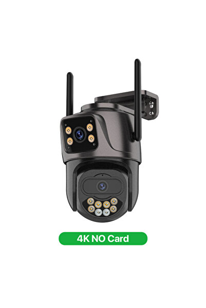 Choice EU Plug 4K NO Card 6K 9MP HD IP Camera Outdoor Three-Lens External WiFi Camera 4K/2K Dual Screen Sec