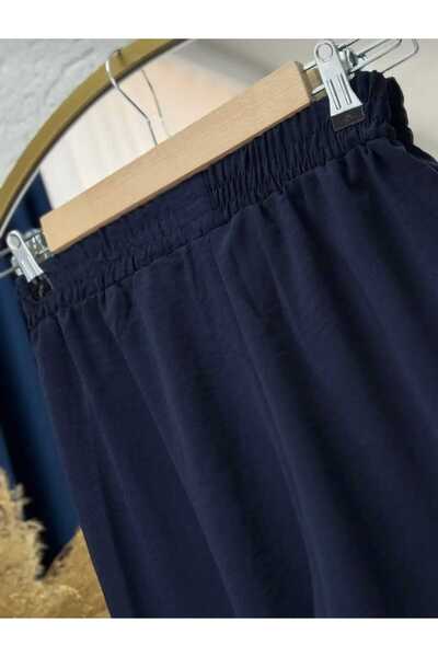 BEYAZTOPTAN Women's Aerobine Pants with Belt and Elastic Waist