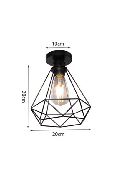 Choice l Vintage Pendant Lamp Iron Frame Ceiling Lighting Paint Restaurant Te...