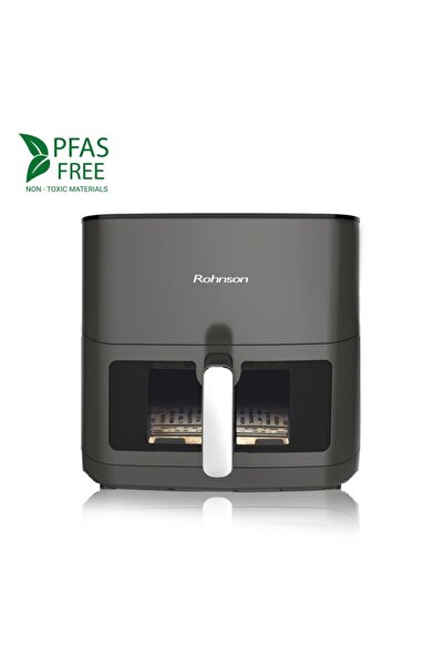 ROHNSON Hot air fryer R2868, 8 L, 2000 W, 60 min timer, 35-200°C, Digital panel,