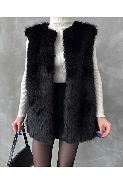 IŞILDA FASHION Lined Fur Vest