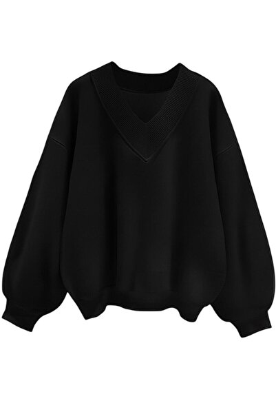 BENROMA ÜNİSEX V YAKA SWEATSHİRT