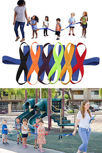 Leiste حبل مشي آمن للأطفال يتسع لـ 12 شخصًا، مناسب للرحلات والأنشطة والتدريب ...