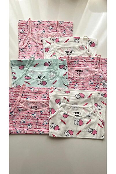 Palal قمصان داخلية للفتيات، عبوة من 6 قطع، منقوشة للأطفال، 100% قطن