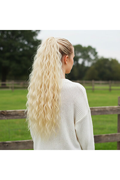 Generic Brand Buckle Fluffy Daal Ponytail / Light Platinum