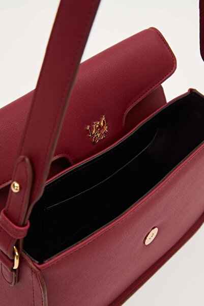 Levidor Burgundy Adjustable Strap Shoulder Bag
