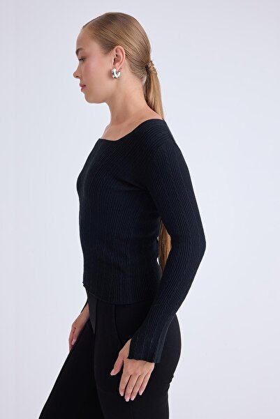 Vitrin Μπλούζα με μακρυμάνικο τετράγωνο λαιμόκοψη