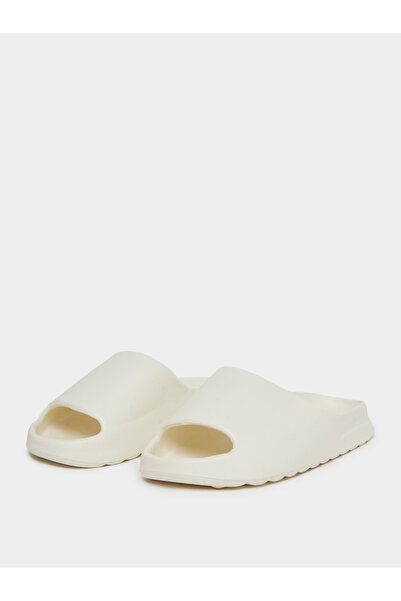 Styli Women White Comfort Slides