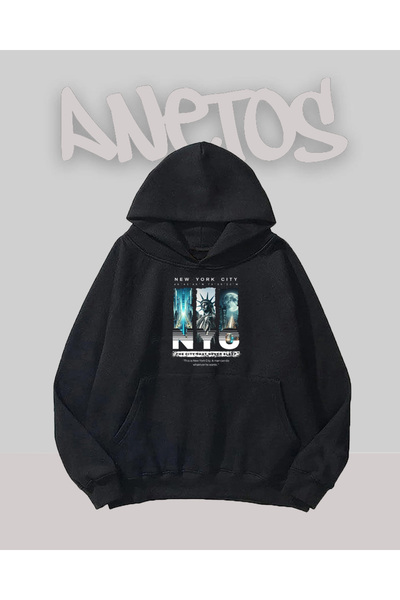 Anetos Design Ntc Negru Față cu imprimeu Swea tricou