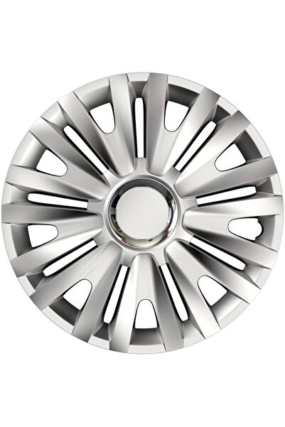 Cridem Set capace roti auto Royal RC 4buc - Argintiu/Crom - 16''