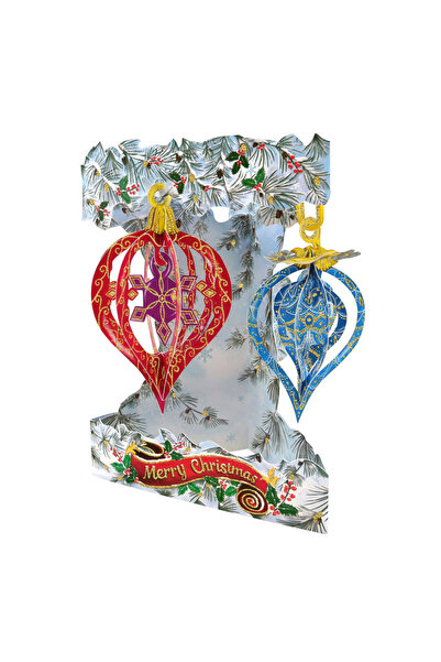 Santoro Felicitare 3D Swing Cards Globuri de Craciun