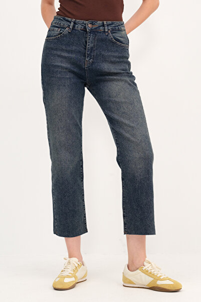 Addax High Waist Straight Jeans Pn216