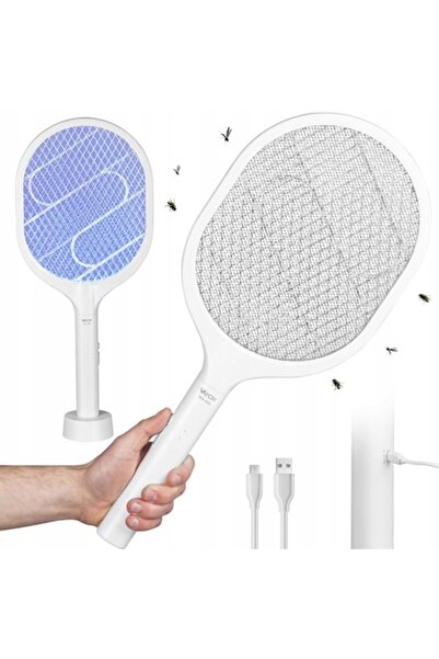 stuffix Electric racket for mosquitoes, flies or insects, IKV-959, UV, USB Charging, 2500V, White