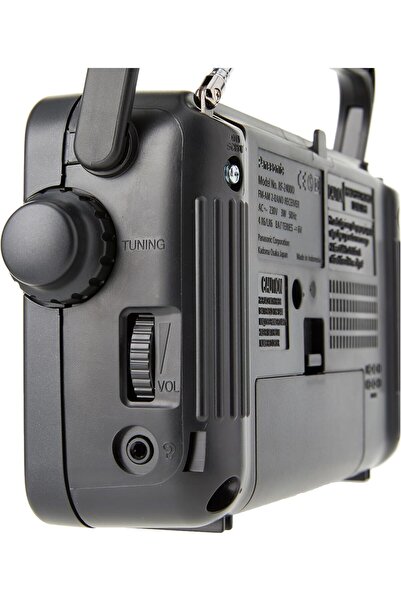 PANASONIC راديو FM تناظري محمول RF-2400D، أسود