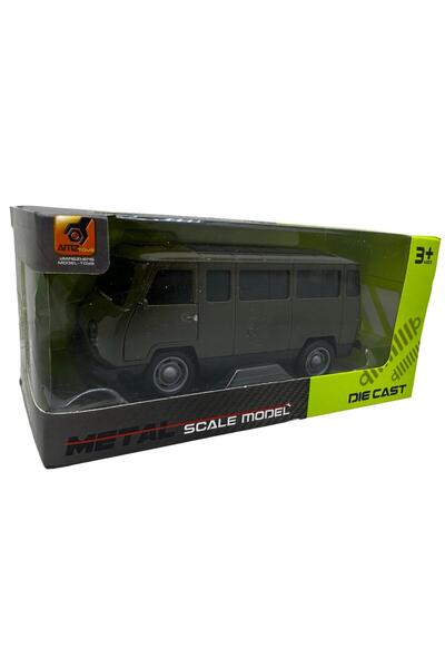 JPT Στρατιωτικό μίνι λεωφορείο UAZ Die-Cast μοντέλο κλίμακας 1:32