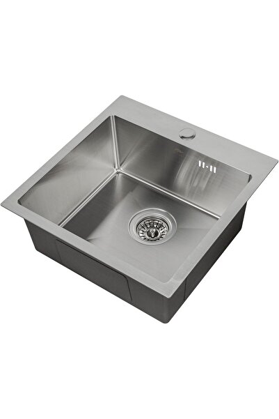 MILLEN حوض غسيل علوي مصنوع يدويًا، وعاء واحد - SUS 304، عازل للصوت، بلمسة نها...