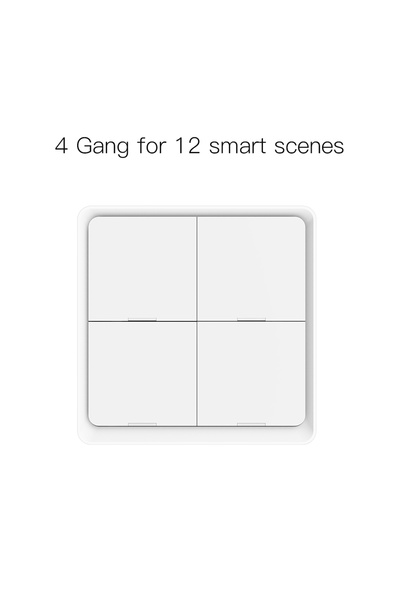 Choice1 MOES 4 Gang Scene Switch Moes ZigBee Wireless Scene Switch 12 control...