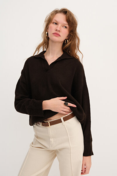 Addax Polo Yaka Triko Kazak K251015