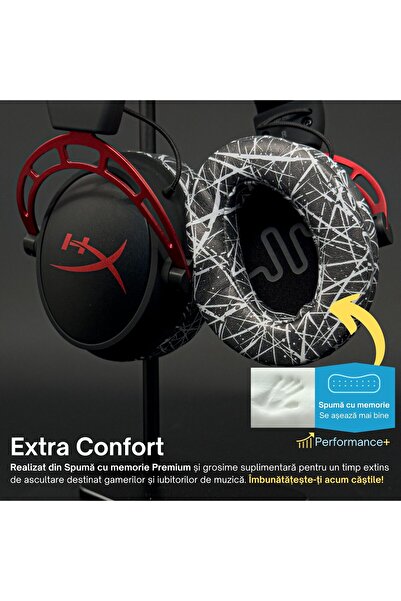 PadForce Set of 2 GamingXL sponges for HyperX, Aqirys, SteelSeries, Logitech, ATH, Velvet - UrbanScratch