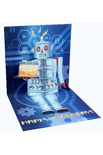 PopShots Felicitare 3D Robot