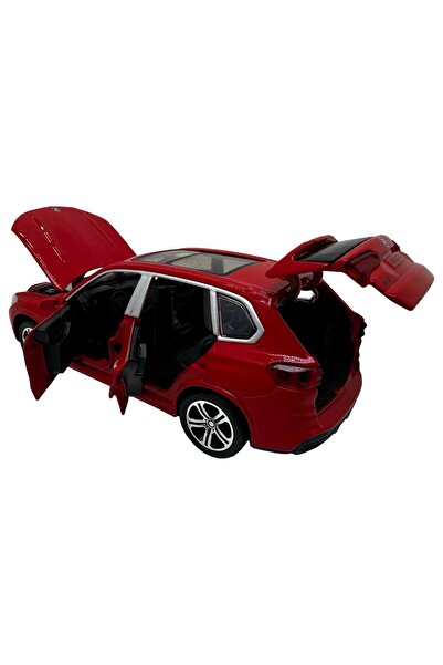 JPT Machetă BMW X5 metalică roșie 1:32 cu lumini și sunet