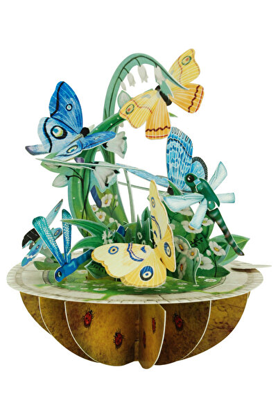 Santoro Felicitare 3D Pirouettes Fluturi si libelule