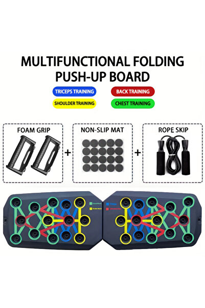 Choice Board jump rope Portable Multifunctional Push-up Board Set With Handles Foldable Fitness Equipment F