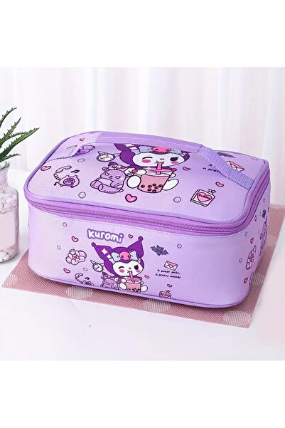 So Iconic Sanrio Kuromi Character Heat Insulated Children's Lunch Bag / School Lunch Box