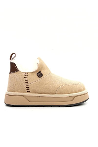 Guja 25K486 Γυναικείες κοντές μπότες από σουέτ με επένδυση από γούνα