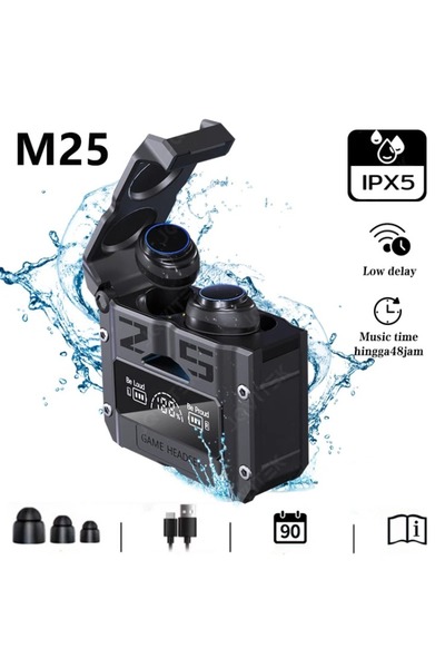 Choice سماعات رأس لاسلكية M25-black M10 TWS تعمل بتقنية البلوتوث مع خاصية الت...