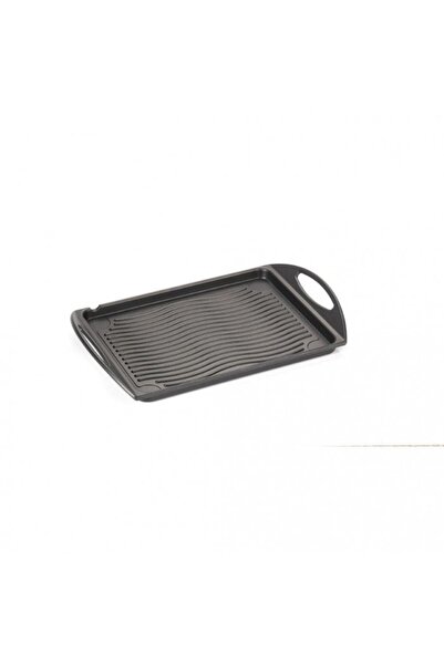 ANTIK ARS Tava pentru copt cu grill 25x25xh5cm cu manere, aluminiu, strat antiaderent