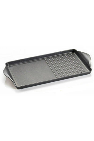 ANTIK ARS Tava cu grill pentru copt 58x30xh5cm cu manere, aluminiu, strat antiaderent