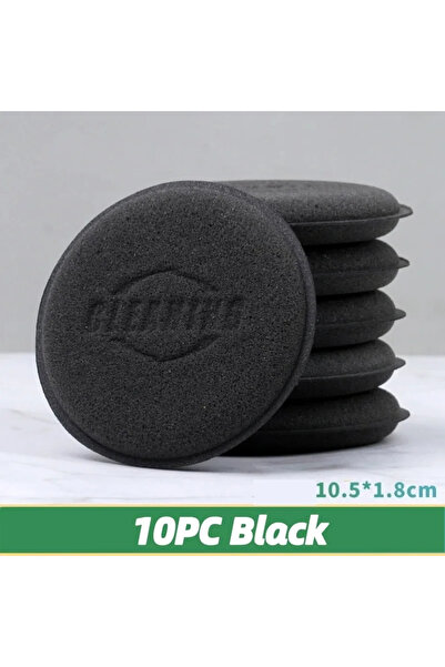 Choice4 10PC Black Car Round Waxing Polish Sponges High Density Foam Applicat...