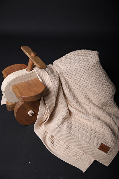 Kiva Baby %100 Organik Triko Örme Tv Battaniyesi - Koltuk & Omuz Şalı 80X100