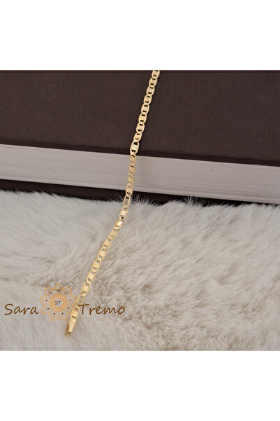 SaraTremo Brățară Titan – 20 cm placată cu aur de 18K din Brazilia cu ștampilă