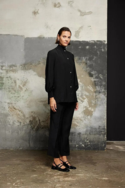 qupra Yaka ve Kol Triko Garnili Takım-BEYAZ - 3