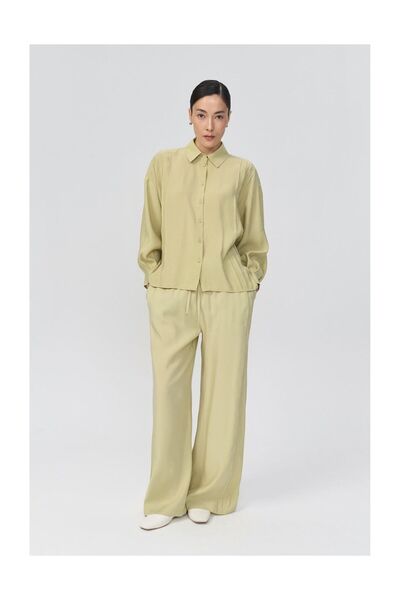 QOOQ STORE Olbis Gömlek-YEŞİL - 40