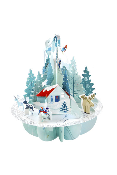 Santoro Felicitare 3D Pirouettes Winter wonderland