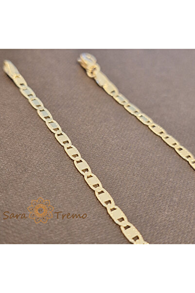 SaraTremo Brățară Titan – 20 cm placată cu aur de 18K din Brazilia cu ștampilă