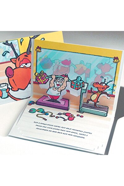 Origami Felicitare 3D tip Mos Craciun la sala de forta