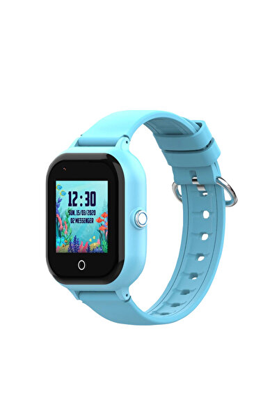wonlex Ceas Smartwatch Pentru Copii, KT24, Albastru, Nano SIM, 4G, Pedometru, Monitorizare, Camera