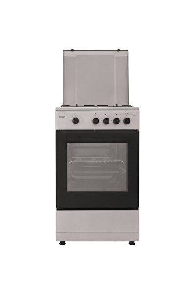Samus Gas stove SM450BSS, 4 burners, Gas oven - 49 L, Silver