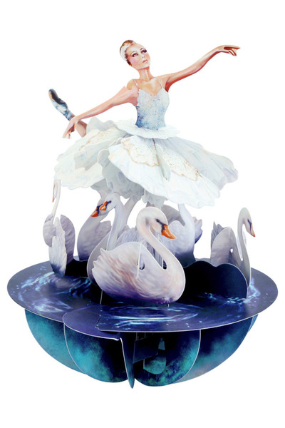 Santoro Felicitare 3D Pirouettes Balet Lacul Lebedelor