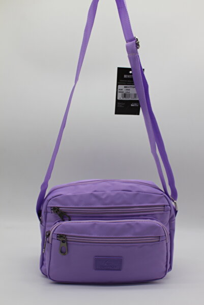 Bevitton Geantă de umăr pentru femei din material textil rezistent la apă Geantă crossbody liliac