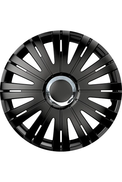 Cridem Set capace roti auto Active RC 4buc - Negru/Crom - 15''