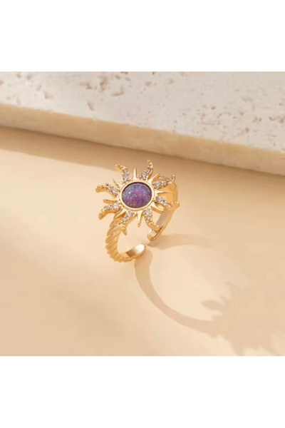 ArtBDesign Mor Güneş Yüzük